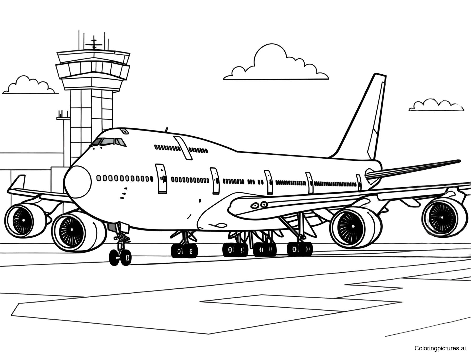 Airplane Coloring Page Airplane Coloring Page