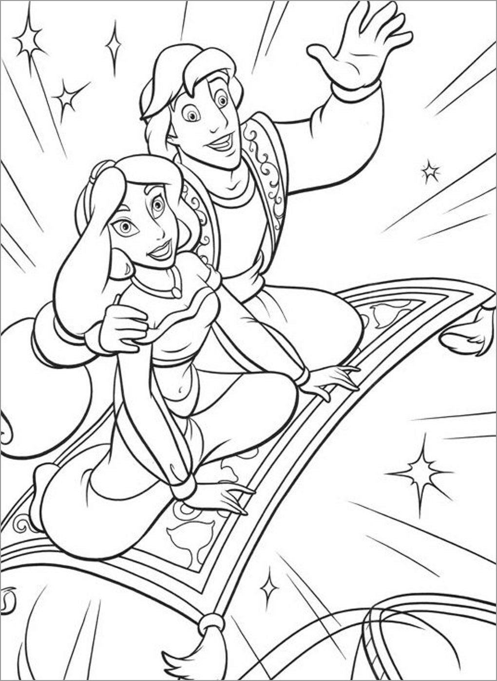 princess jasmine and aladdin coloring pages princess jasmine and aladdin coloring pages