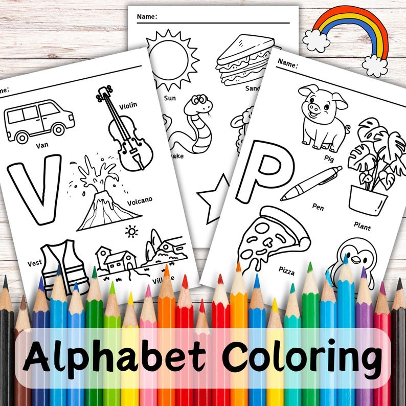 Alphabet Coloring Pages Digital Product Preschool Coloring Alphabet Alphabet Coloring Pages Digital Product Preschool Coloring Alphabet