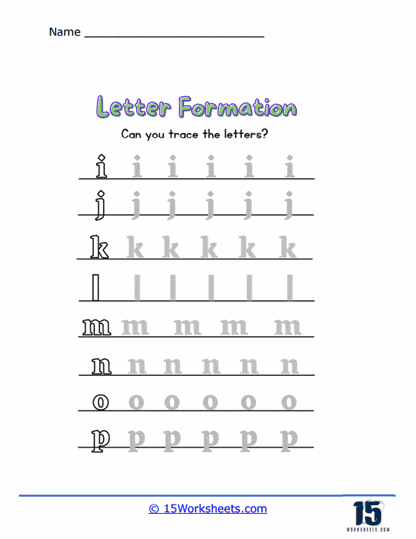 Alphabet Letter Formation Worksheets Infoupdate