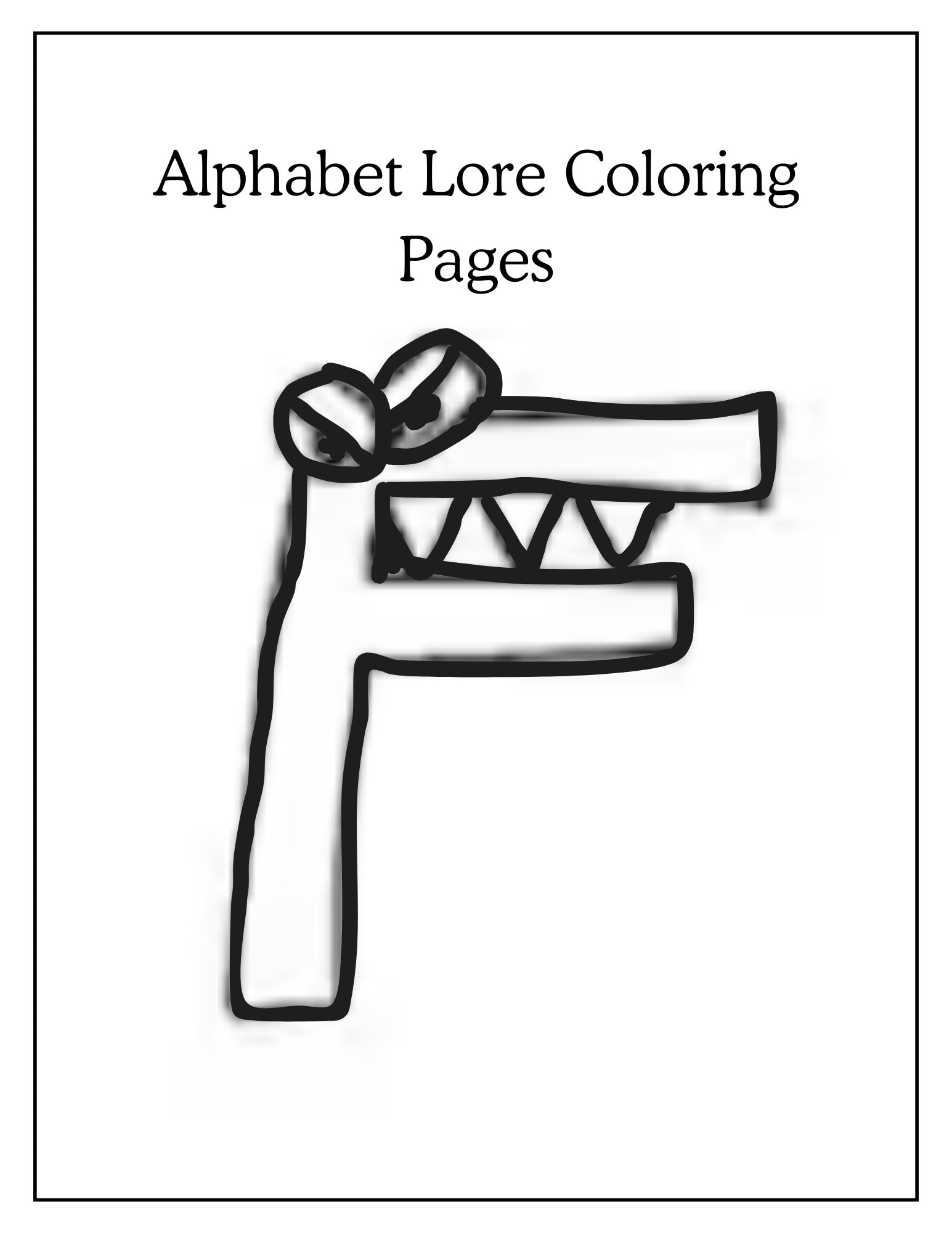 Alphabet Lore Coloring Pages Printable Etsy UK Alphabet Lore Coloring Pages Printable Etsy UK