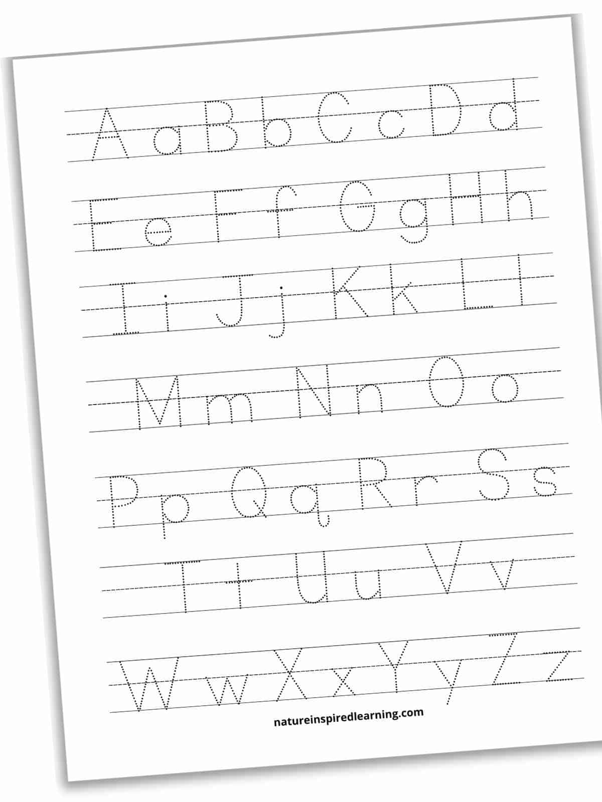 Alphabet Tracing Worksheet Upper Lowercase Letters Worksheets 