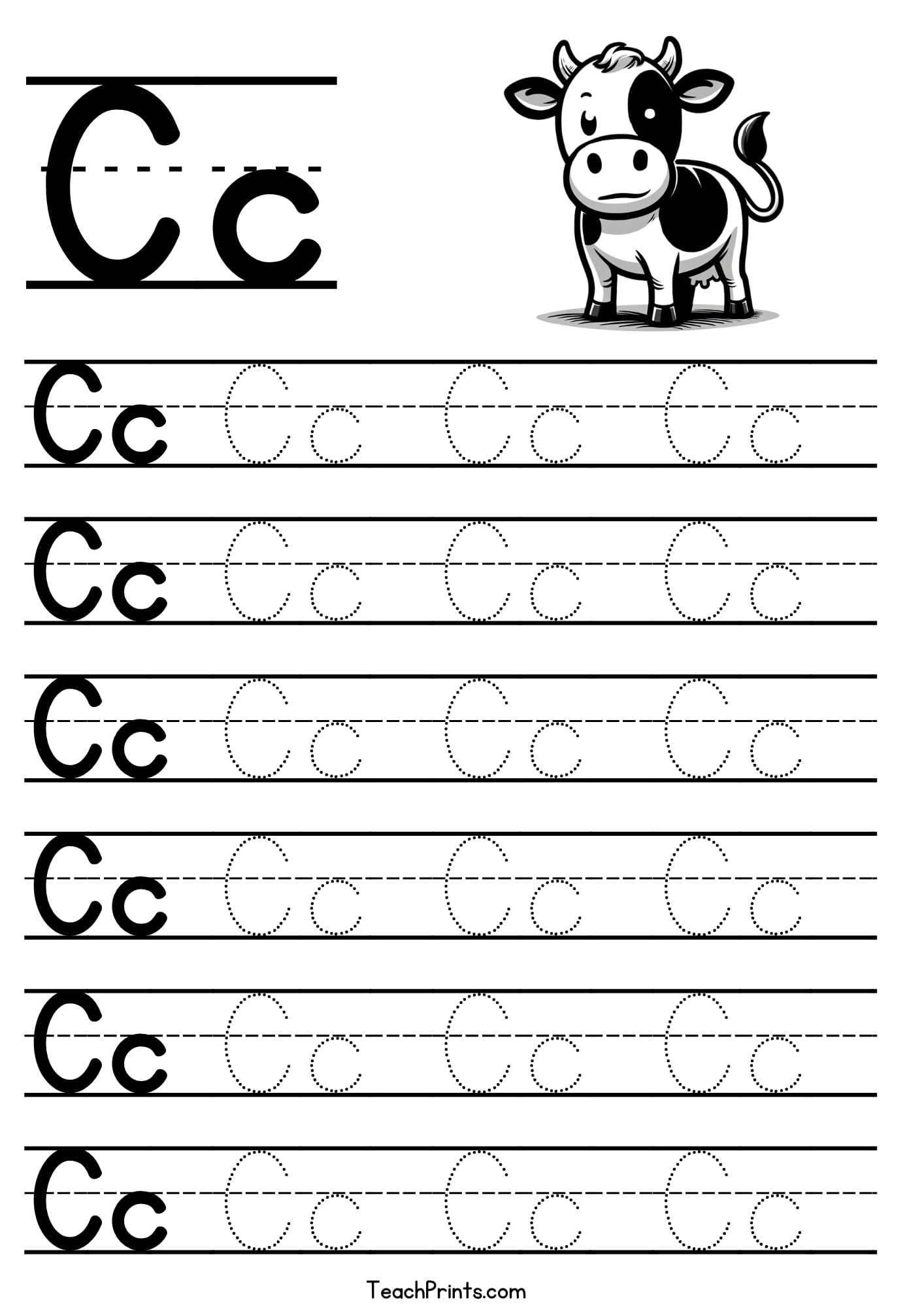 Alphabet Tracing Worksheets Free Printables Teach Prints