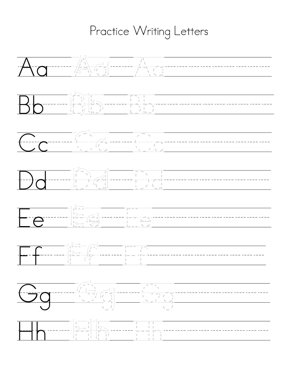 Alphabet Writing Practice Printable Learning Printable Alphabet Writing Practice Printable Learning Printable