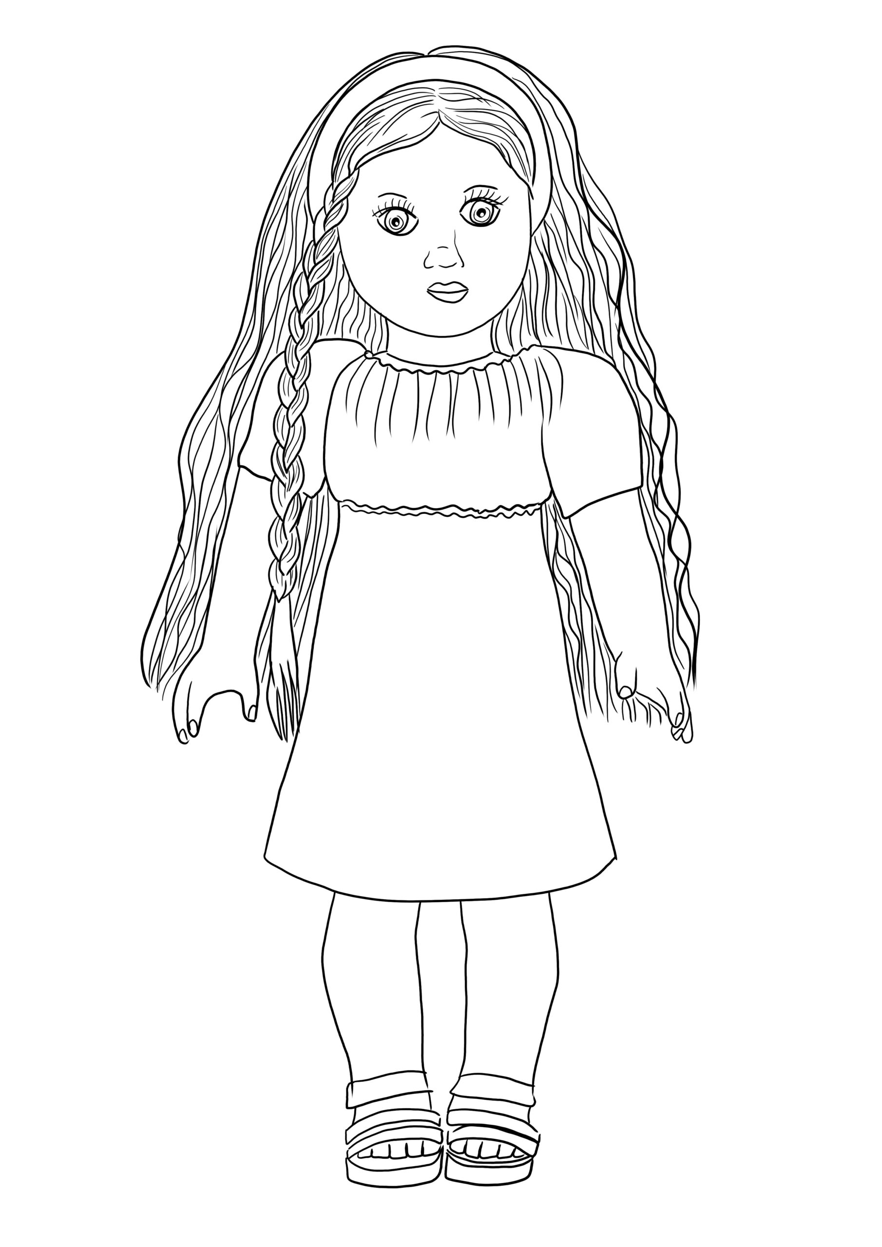 American Girl Doll Coloring Pages American Girl Doll Coloring Pages