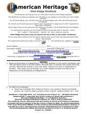 American Heritage docx American Heritage Merit Badge Workbook 