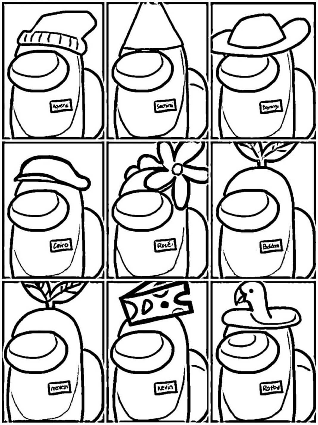 Among Us Coloring Pages Free Printable Coloring Pages For Kids