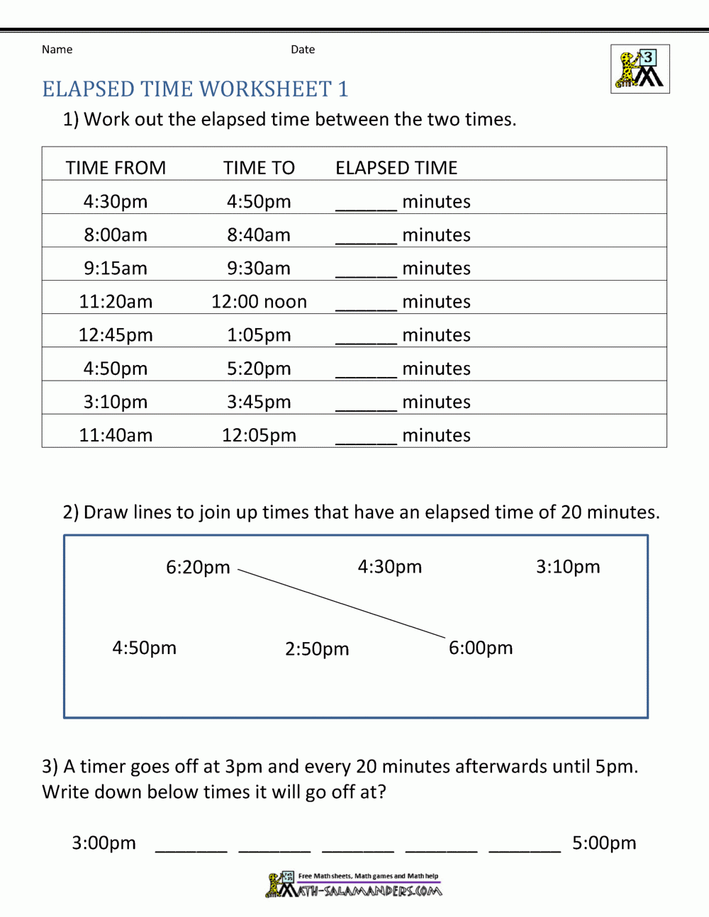 Analog Elapsed Time Worksheets Library Analog Elapsed Time Worksheets Library
