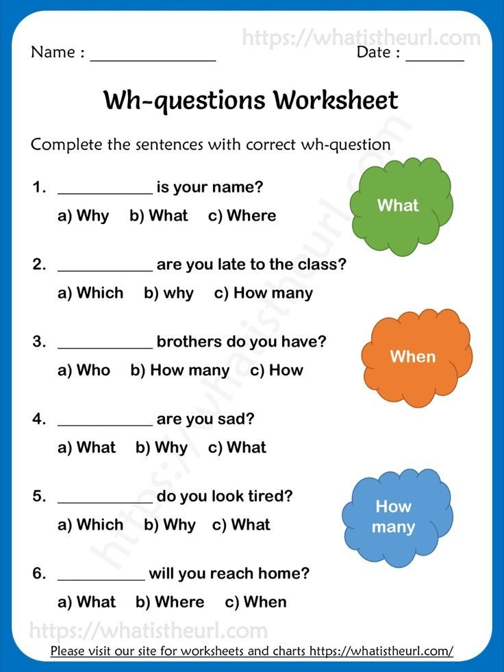 Answering Wh Questions Worksheets For Grade 1 Answering Wh Questions Worksheets For Grade 1