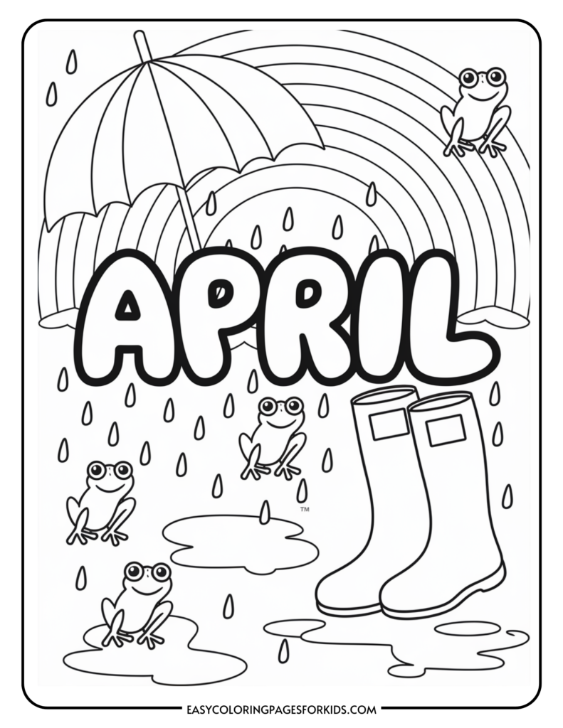 april coloring pages april coloring pages