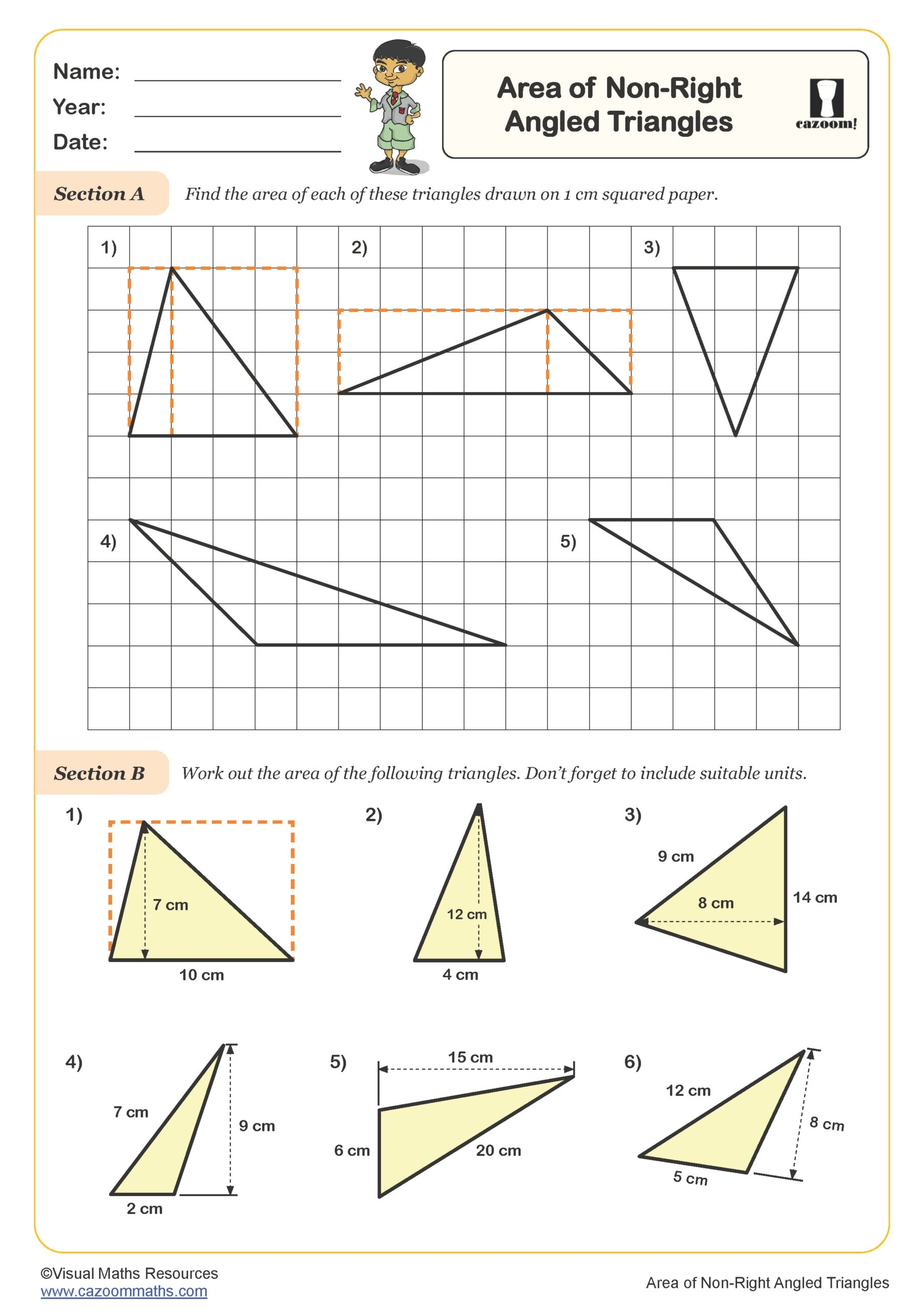 Area Of Triangles Worksheets Worksheets Library Area Of Triangles Worksheets Worksheets Library