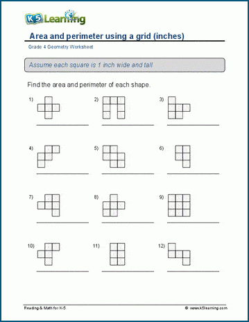 Area Perimeter Worksheets Worksheets Library