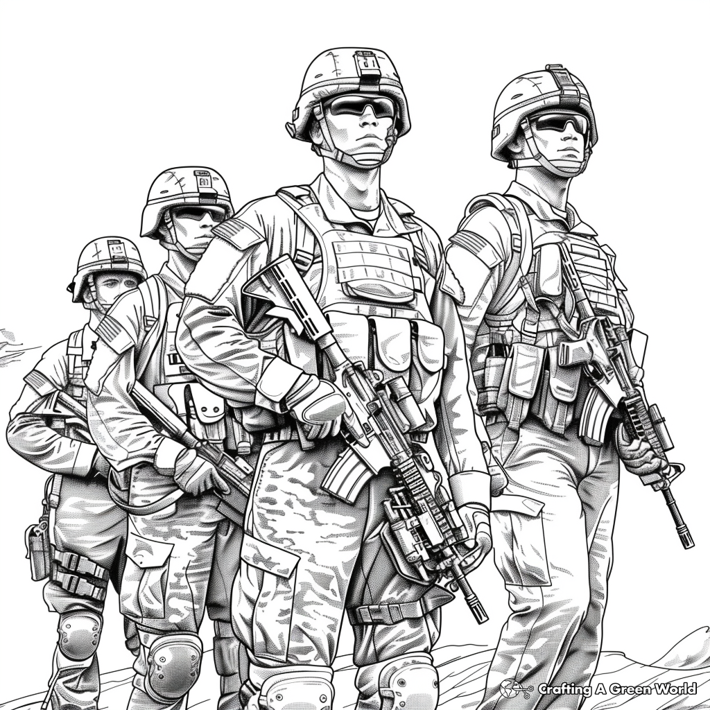 Army Coloring Army Coloring