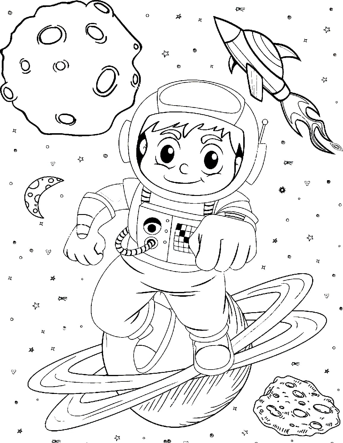 Astronaut Coloring Pages 100 Coloring Pages For Kids