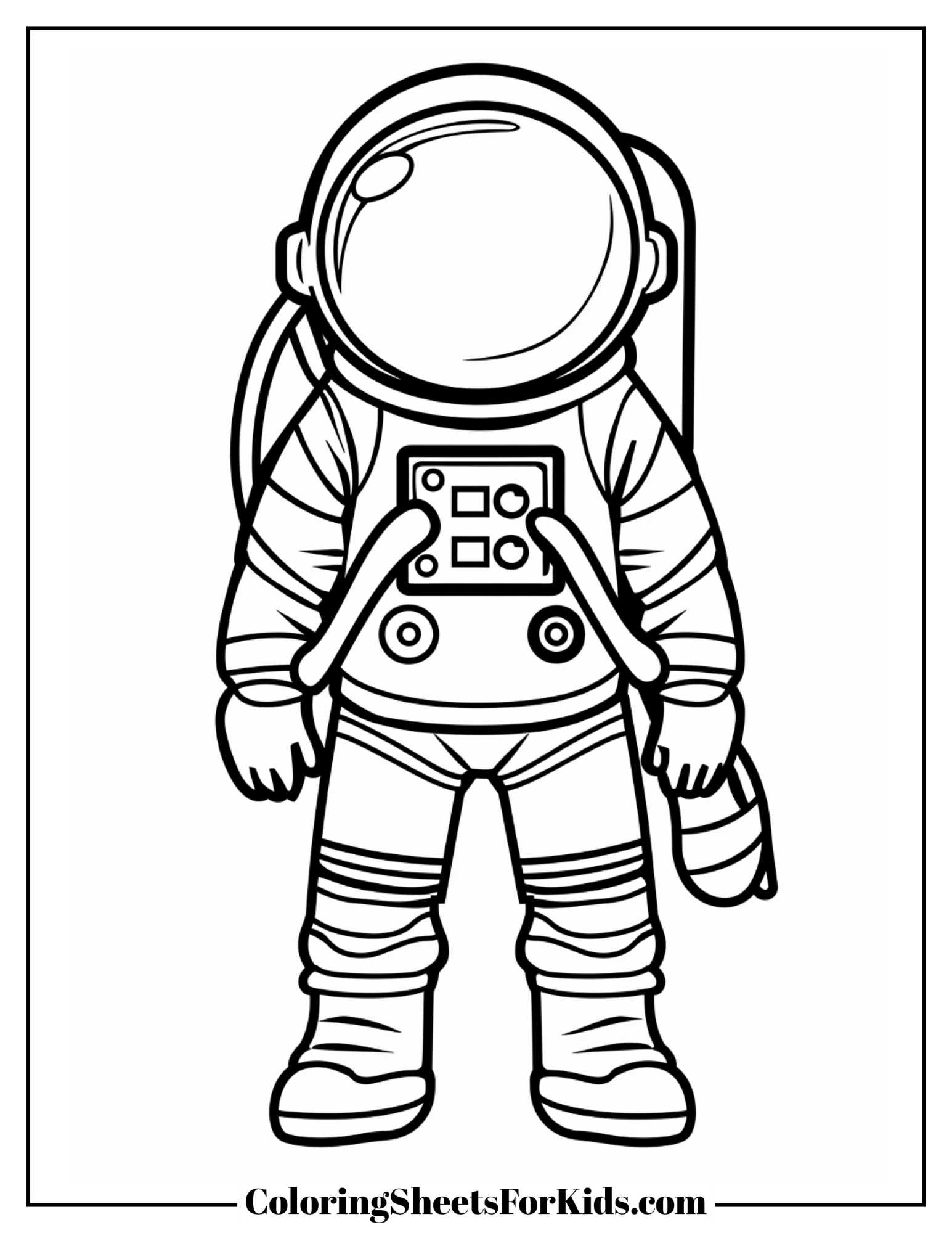 Astronaut Coloring Pages Astronaut Coloring Page Vector Vectors Hi Res