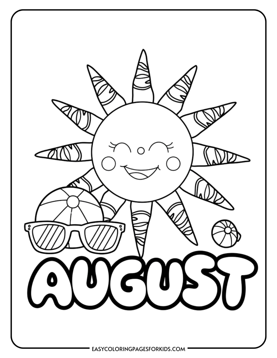 august coloring pages august coloring pages