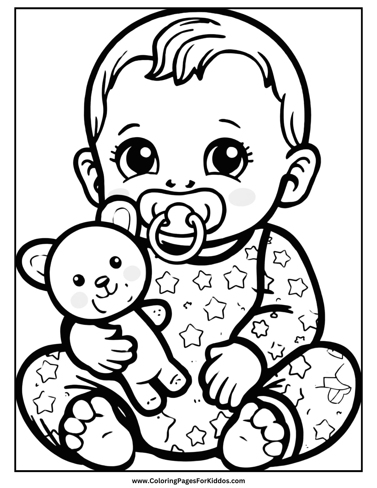Baby Coloring Pages 10 Free Printable PDFs