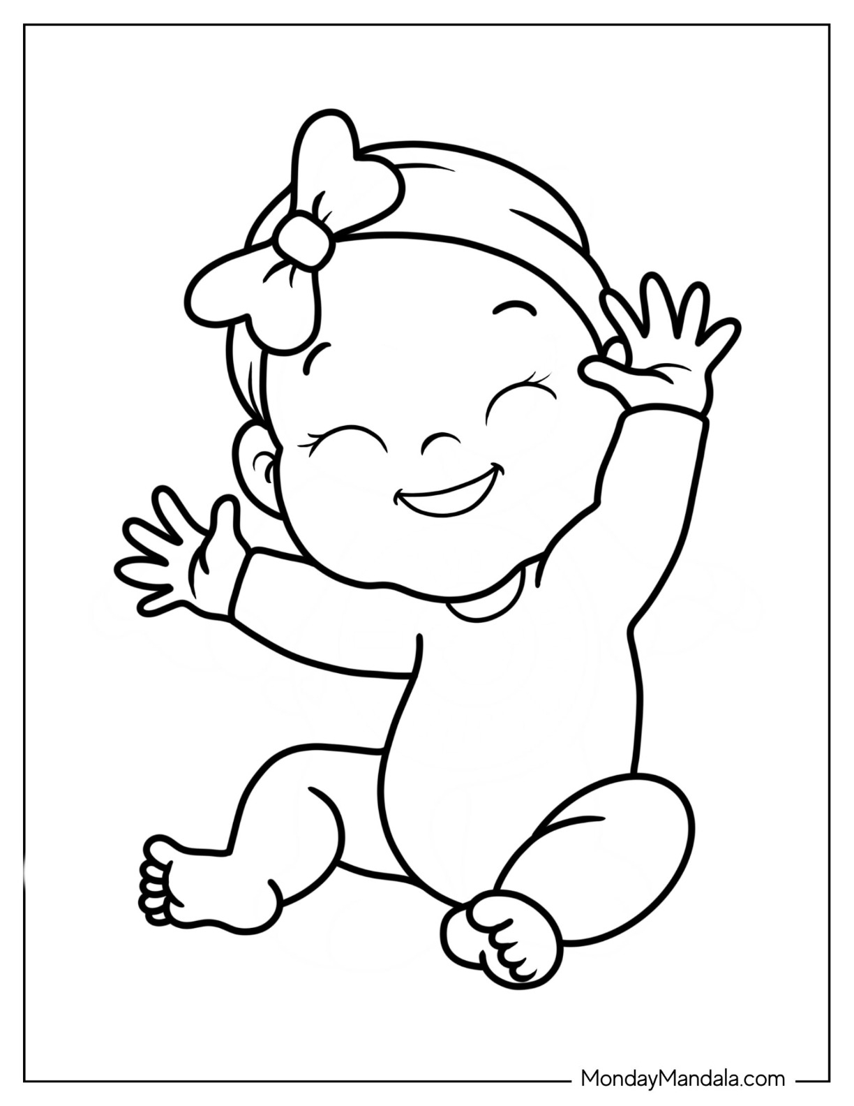 Baby Coloring Sheets 5672941 Clipart Library
