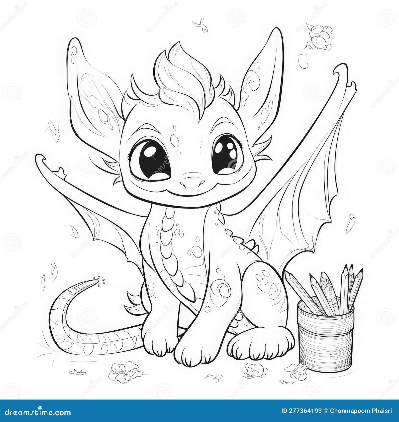 cute dragon coloring pages