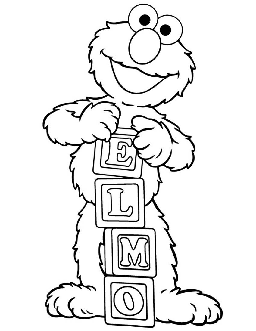Baby Elmo Coloring Pages At GetColorings Free Printable Colorings 