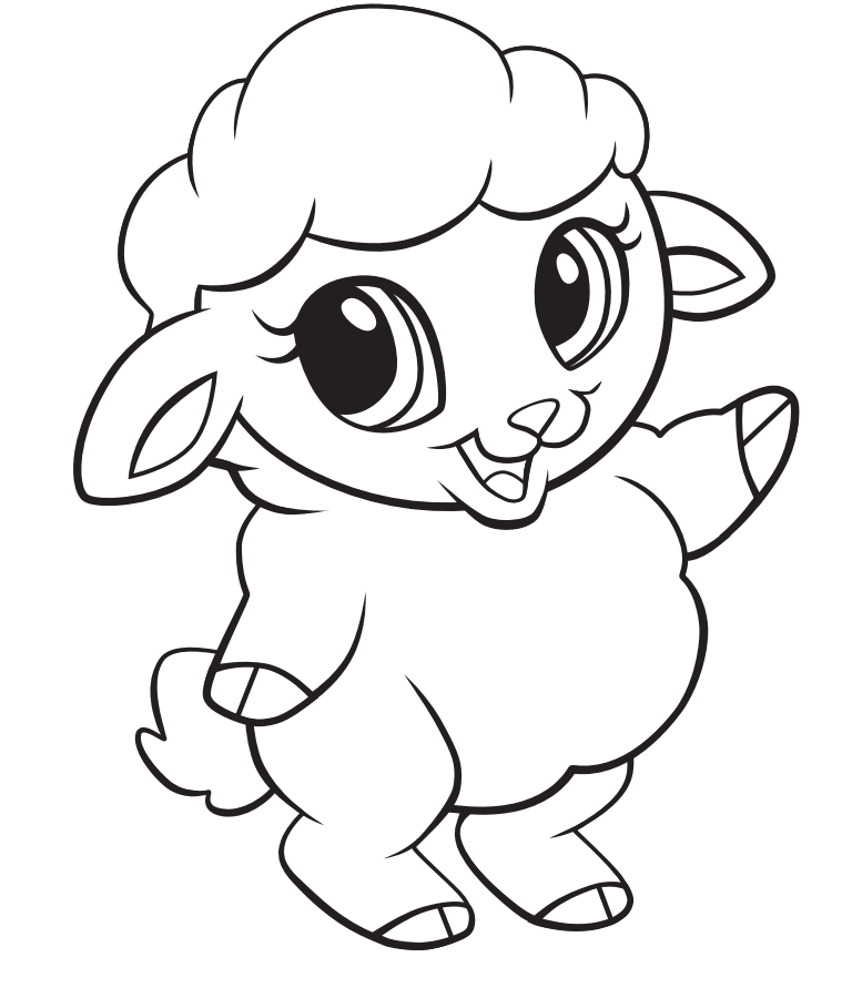 lamb coloring page lamb coloring page