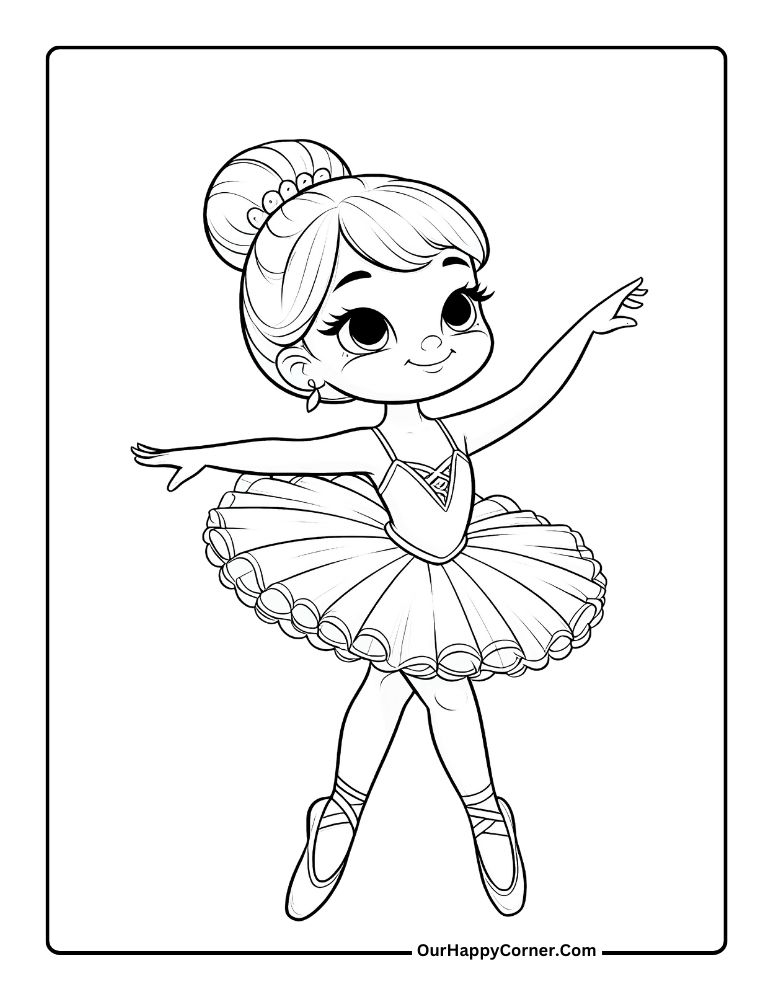 ballerina coloring page