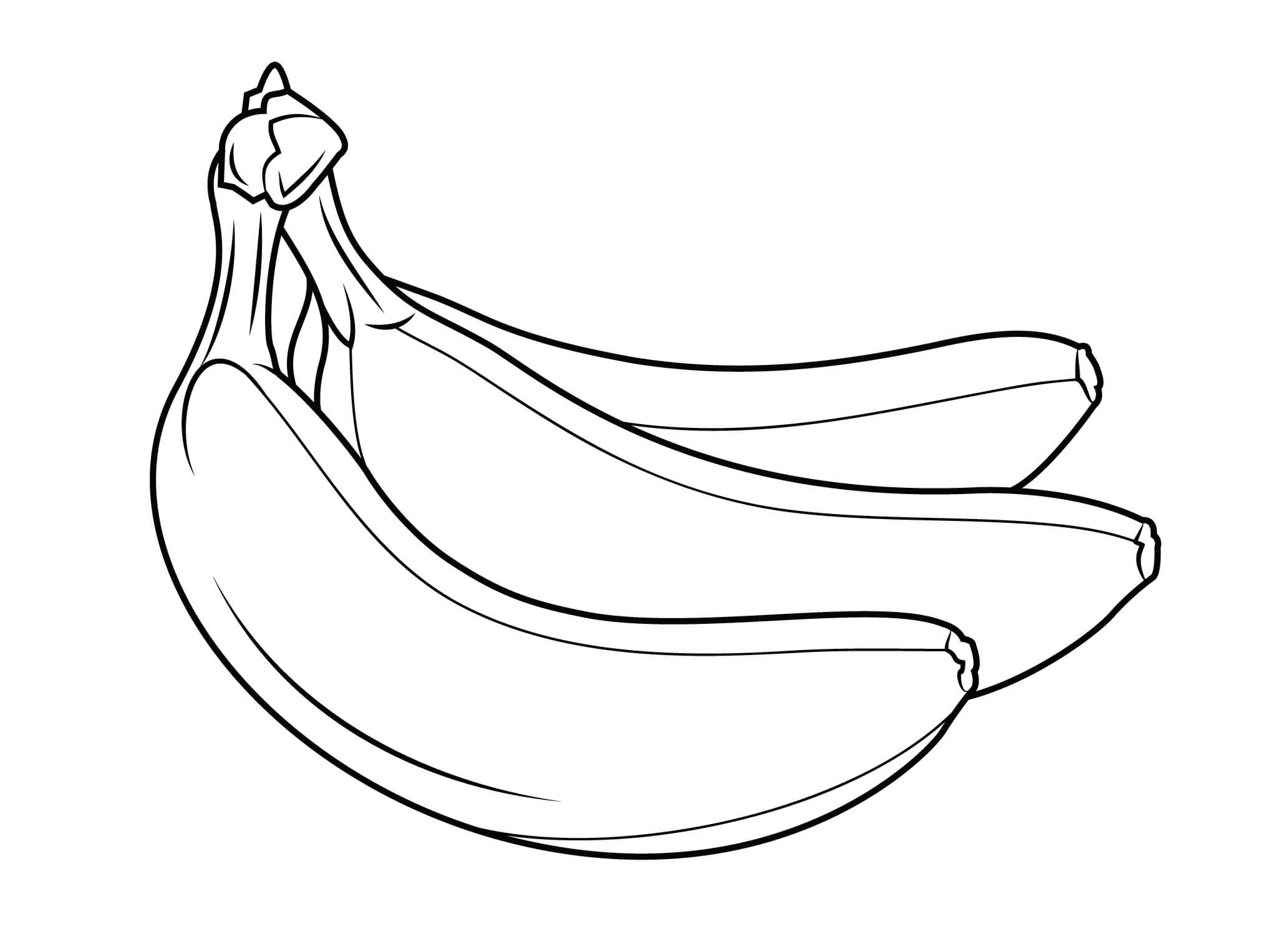 Banana Coloring Pages ColoringLib