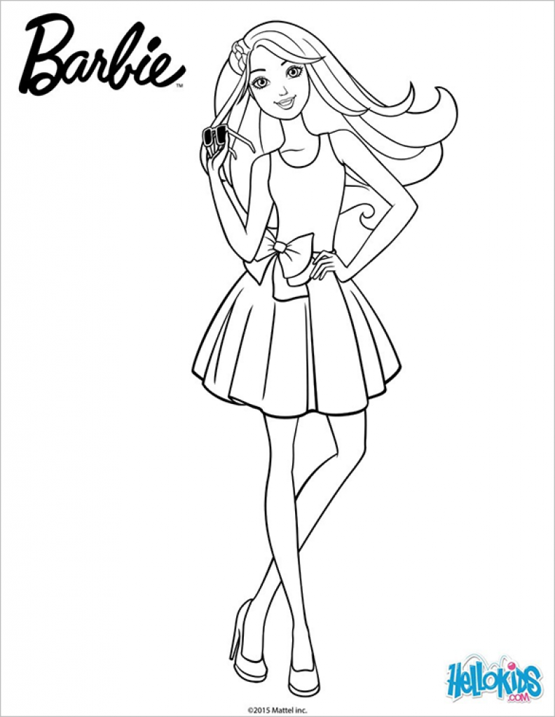 Barbie Coloring Pages At GetDrawings Free Download