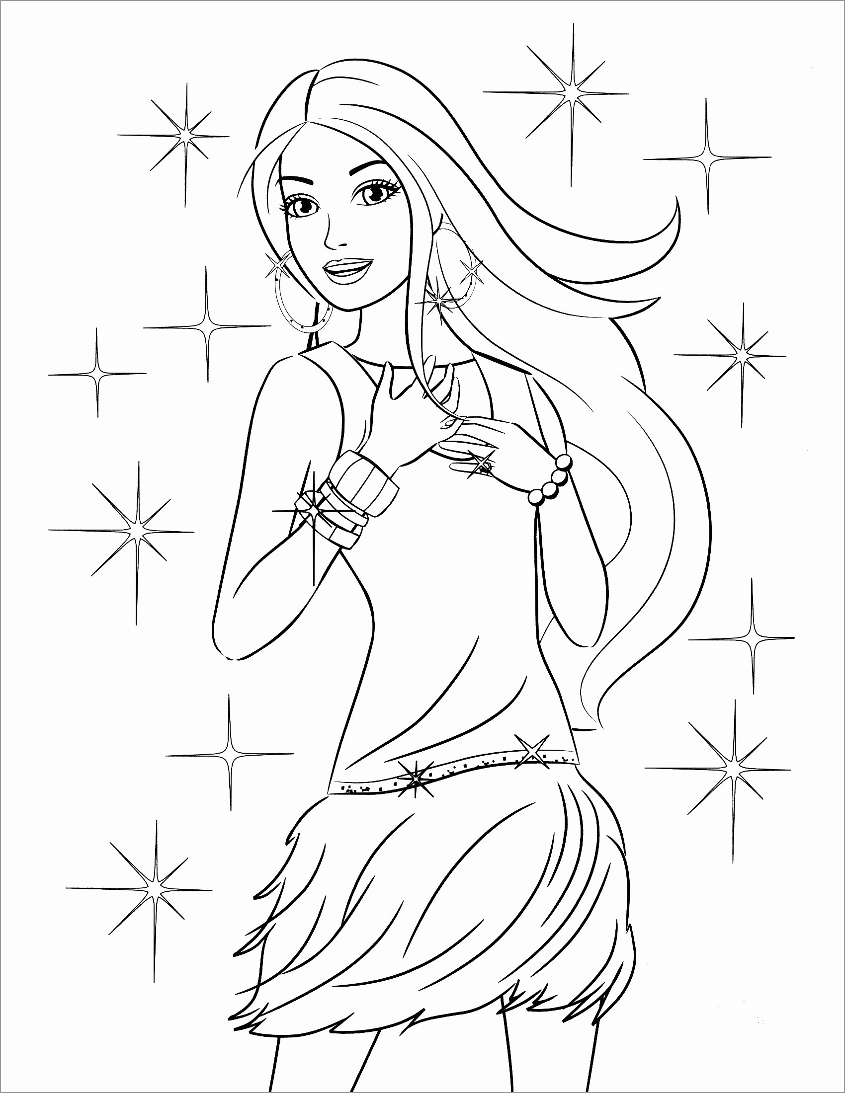 Barbie Coloring Pages ColoringBay