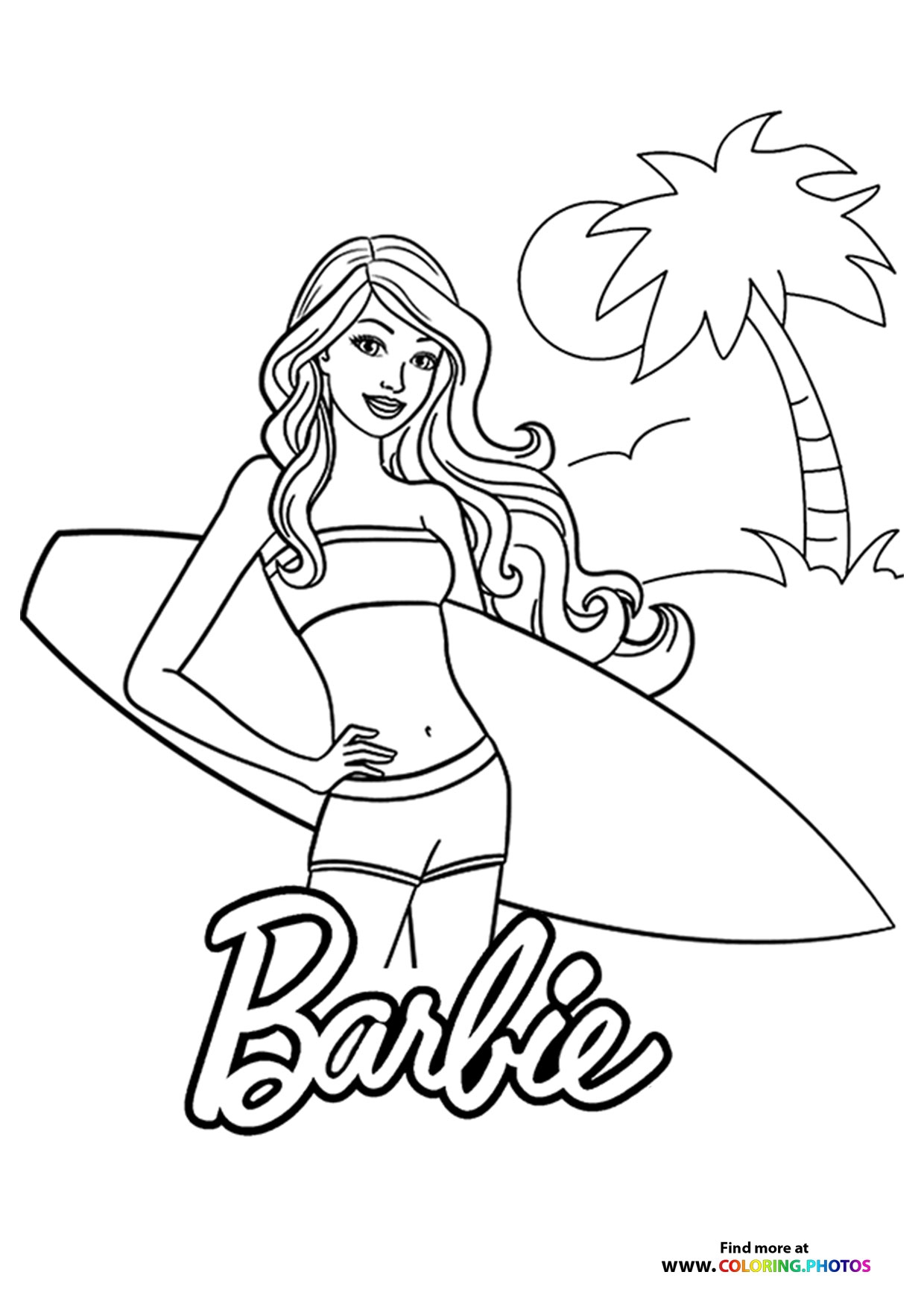 Barbie Coloring Pages For Kids 100 Free Print Or Download Barbie Coloring Pages For Kids 100 Free Print Or Download