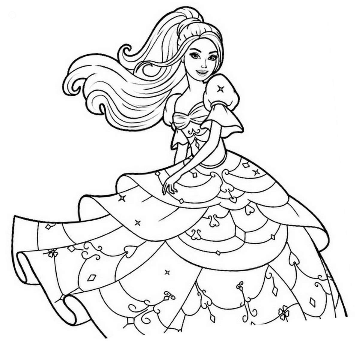 Barbie Coloring Pages Free Printable Coloring Pages For Kids