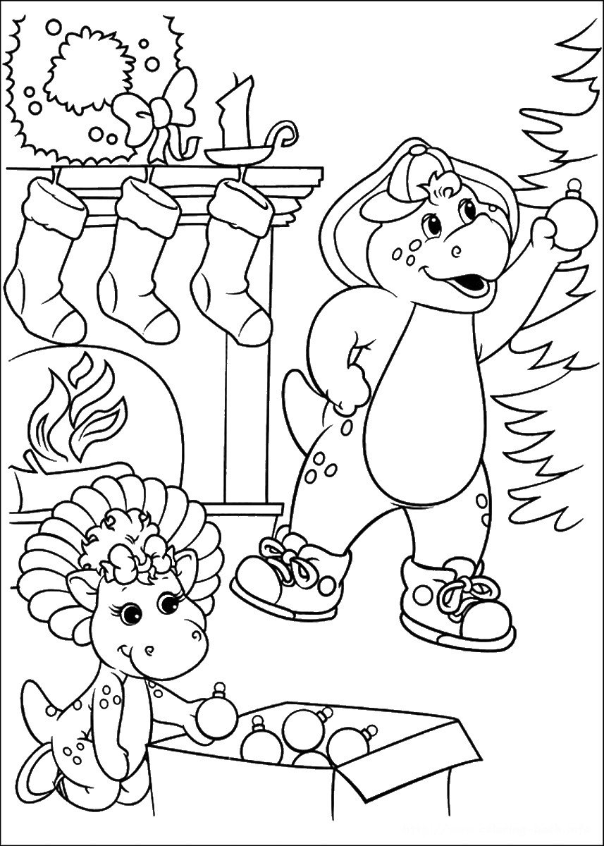 Barney Coloring Pages