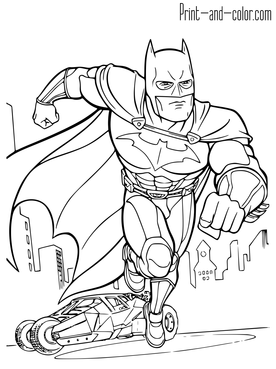 Batman Coloring Pages Print And Color