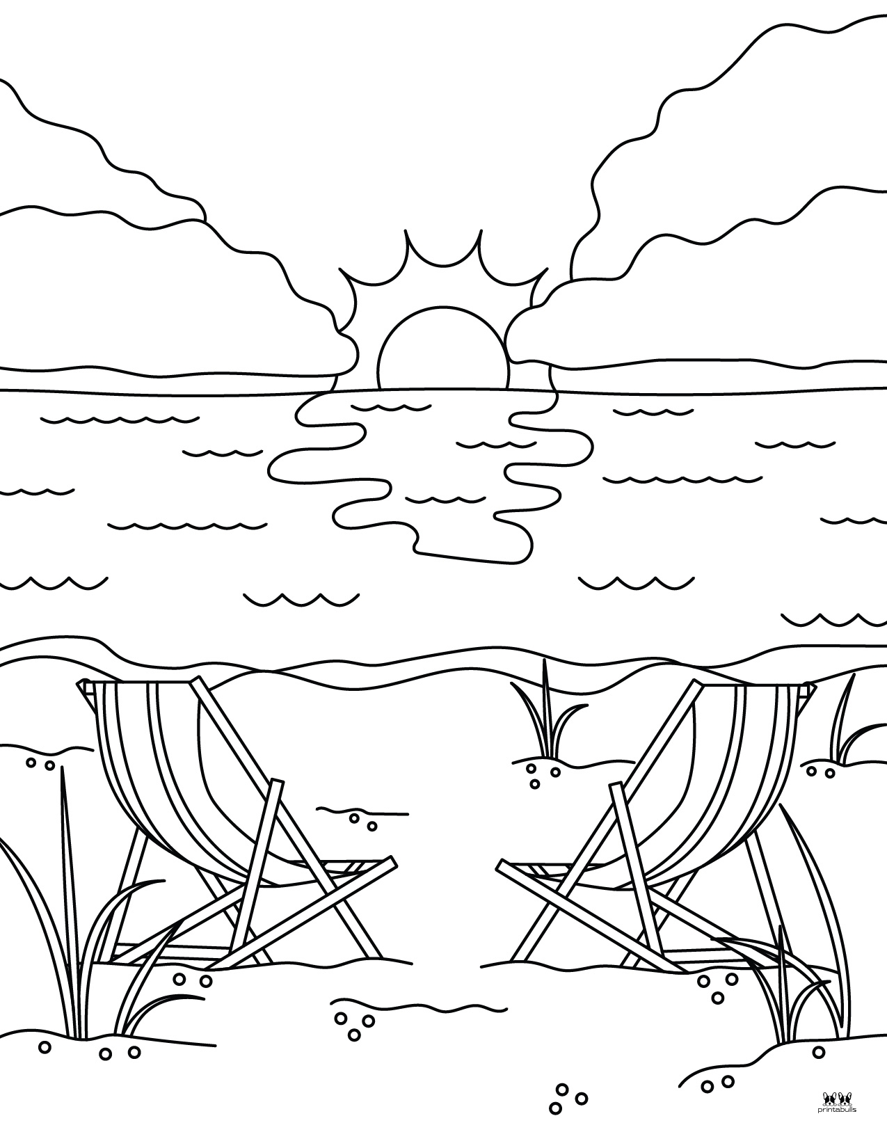 Beach Coloring Pages 25 FREE Pages Printabulls
