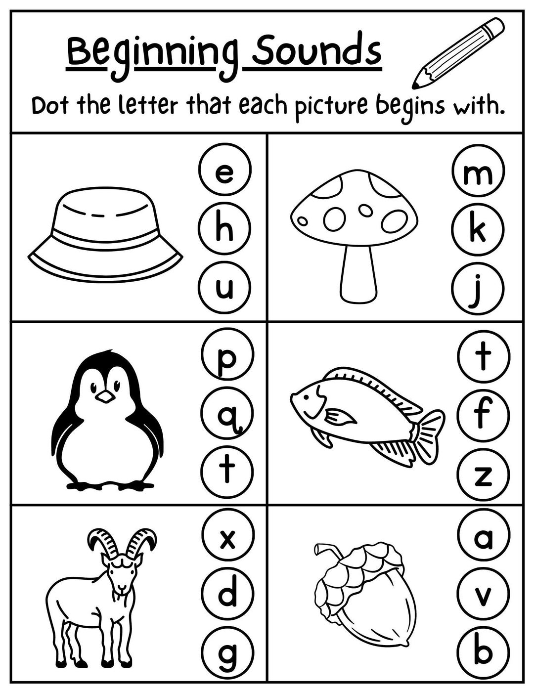 Beginning Sound Worksheets Alphabet Worksheet Letter Sounds Worksheet Beginning Sound Worksheets Alphabet Worksheet Letter Sounds Worksheet