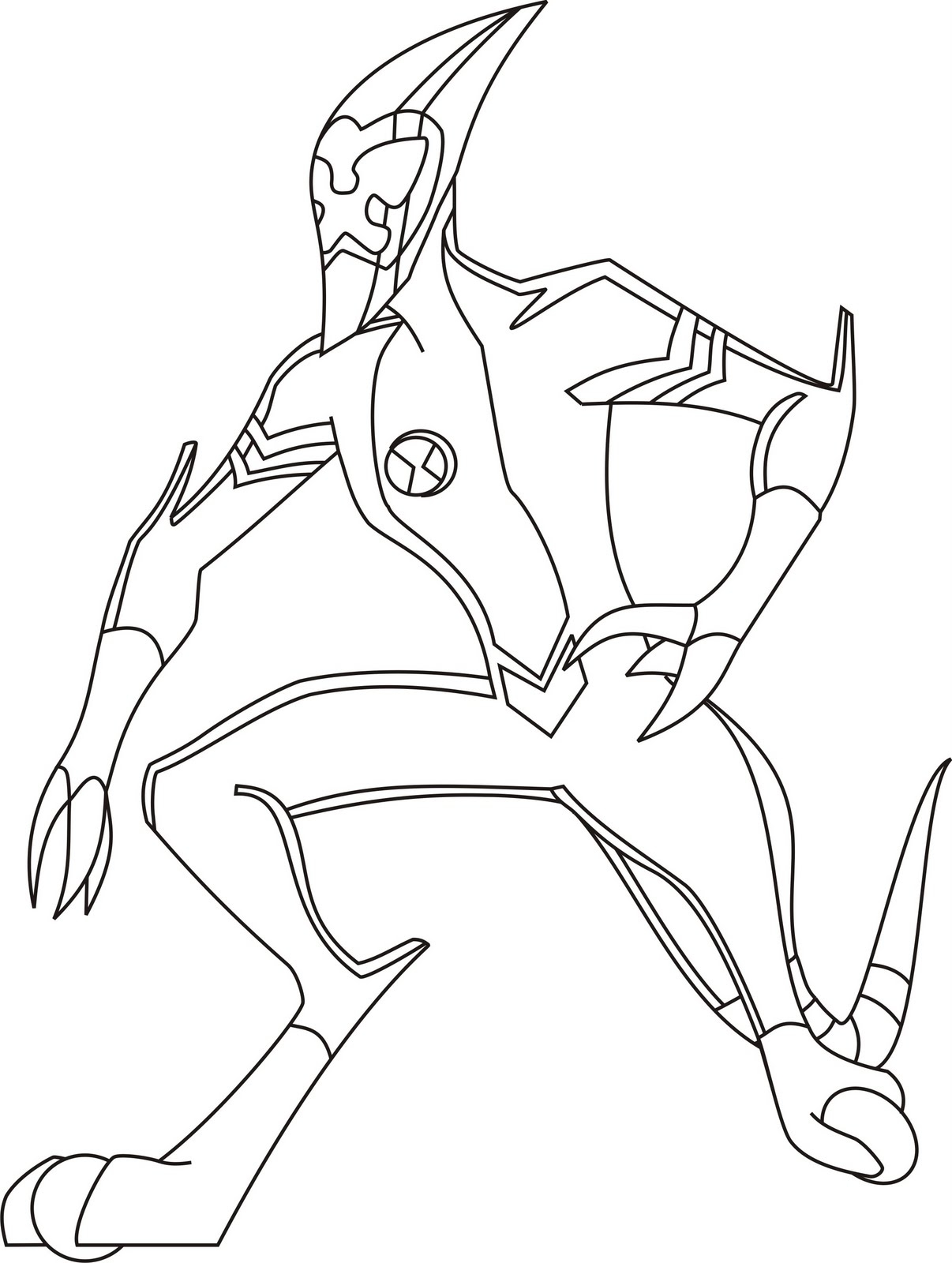Ben 10 Coloring Pages Coloringkids