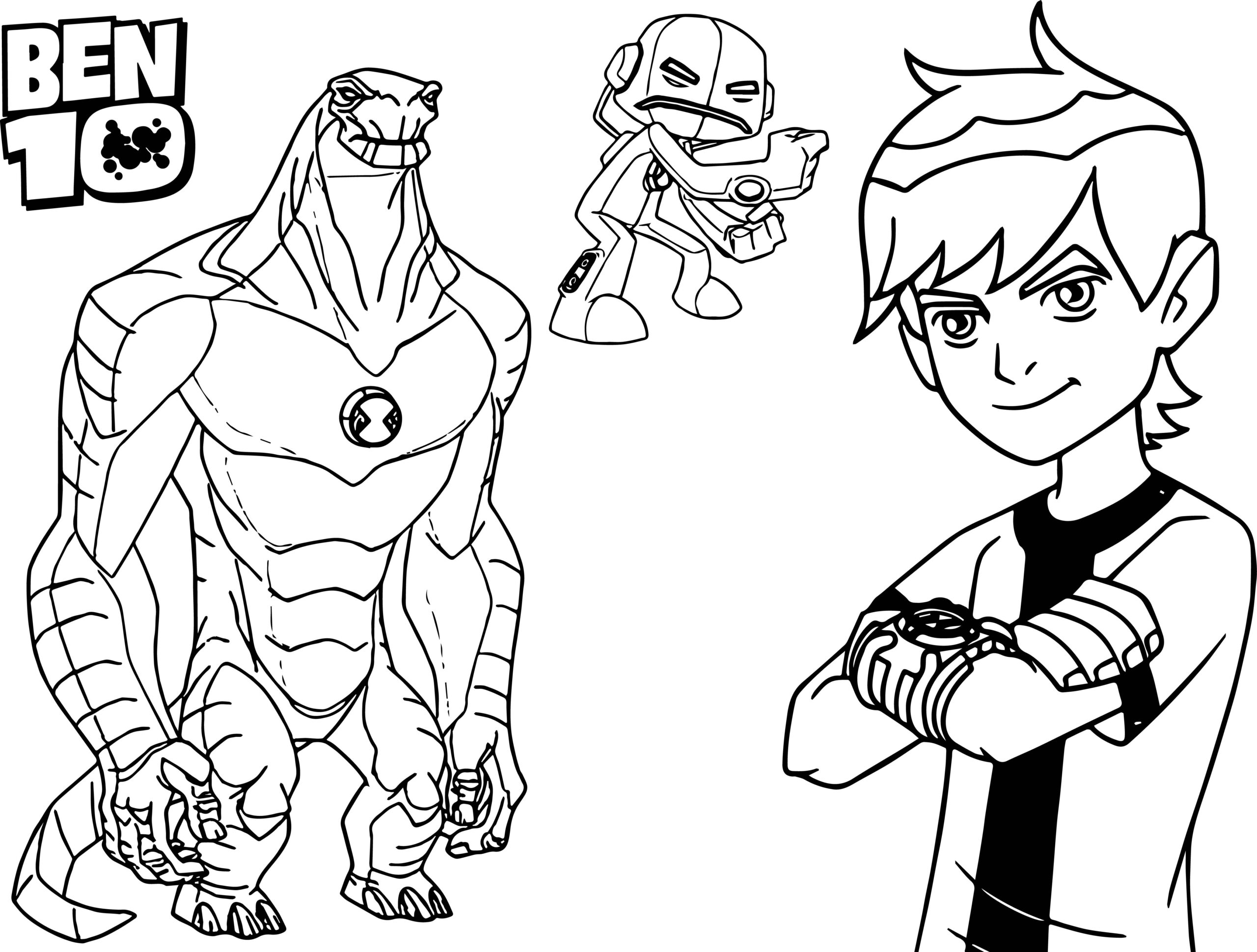 Ben 10 Coloring Sheets Free Printables