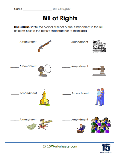 bill of rights worksheet
