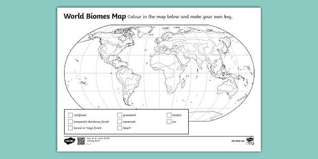 Biome Map Coloring Worksheet Tropical And Subtropical Coniferous