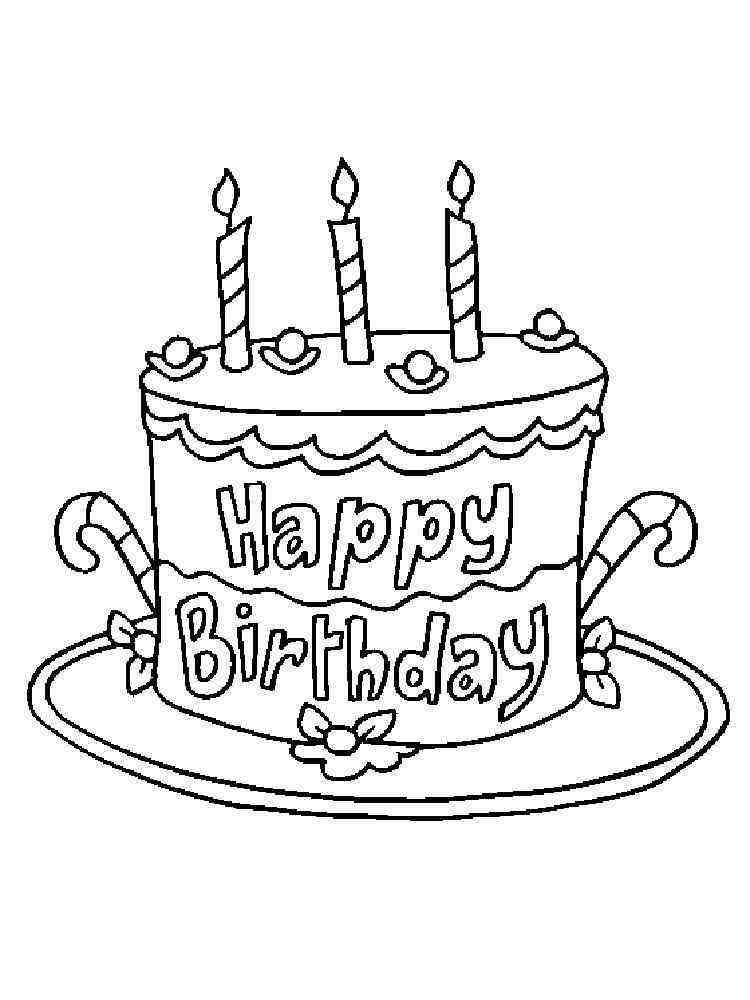 birthday cake coloring page birthday cake coloring page