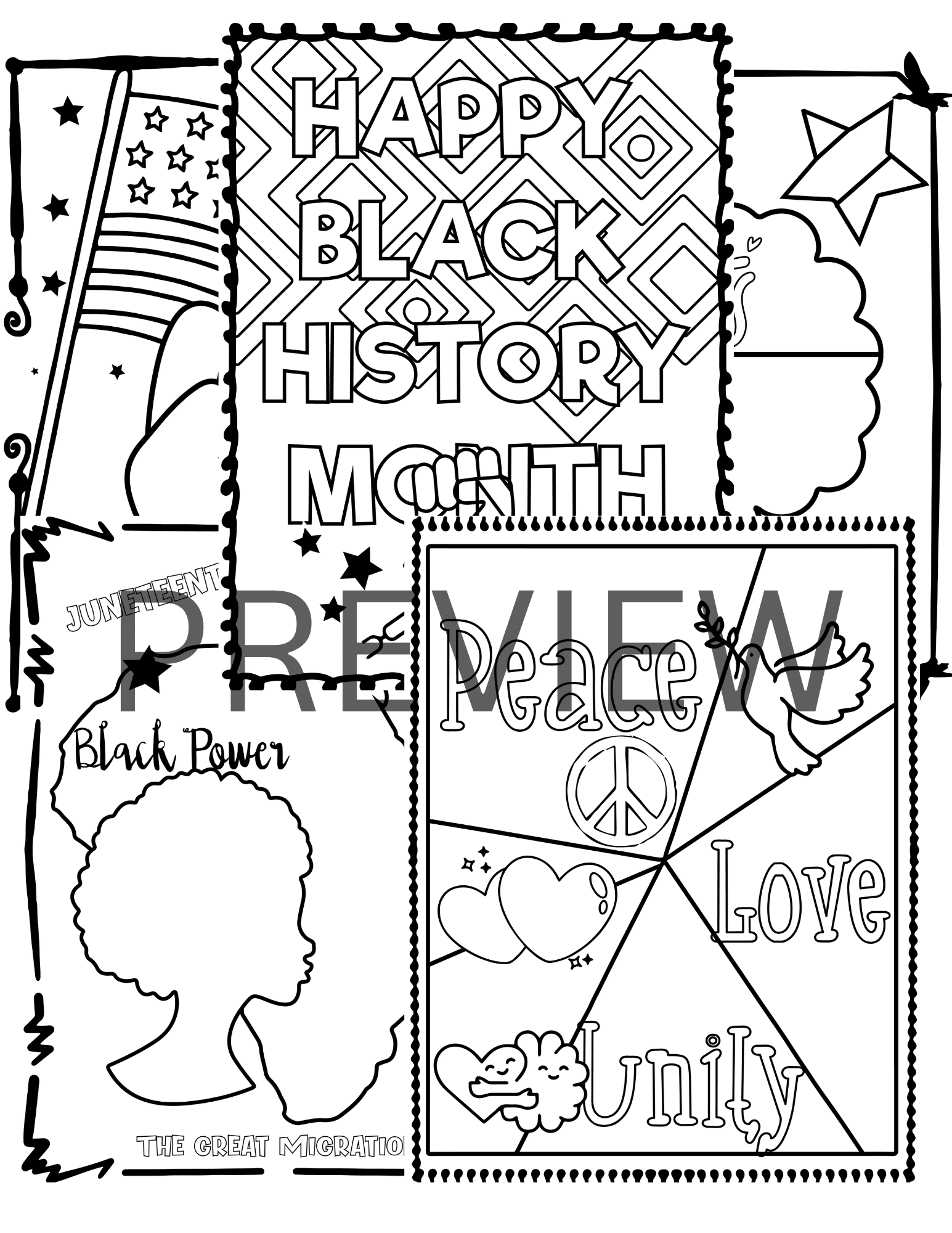 Black History Month Coloring Pages Teaching Resources
