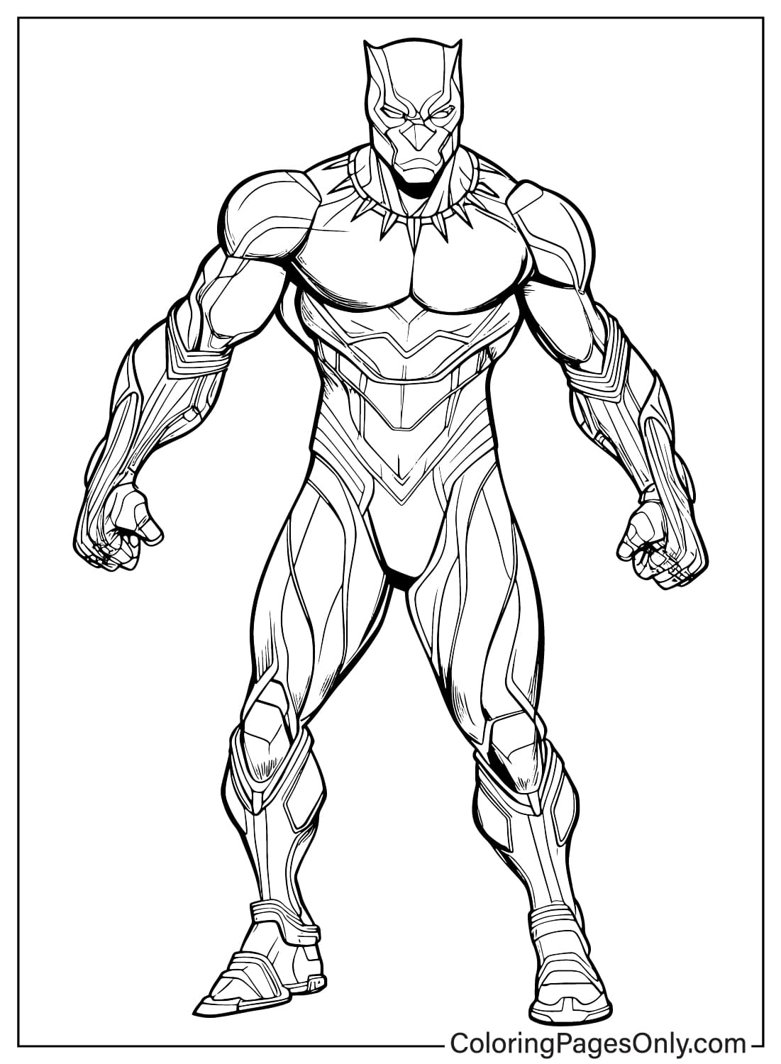 Black Panther Coloring Page Jenny Printable Black Panther Coloring Page Jenny Printable