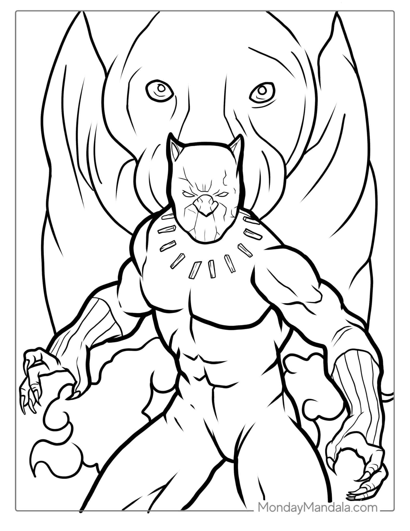 Black Panther Coloring Page Jenny Printable Black Panther Coloring Page Jenny Printable