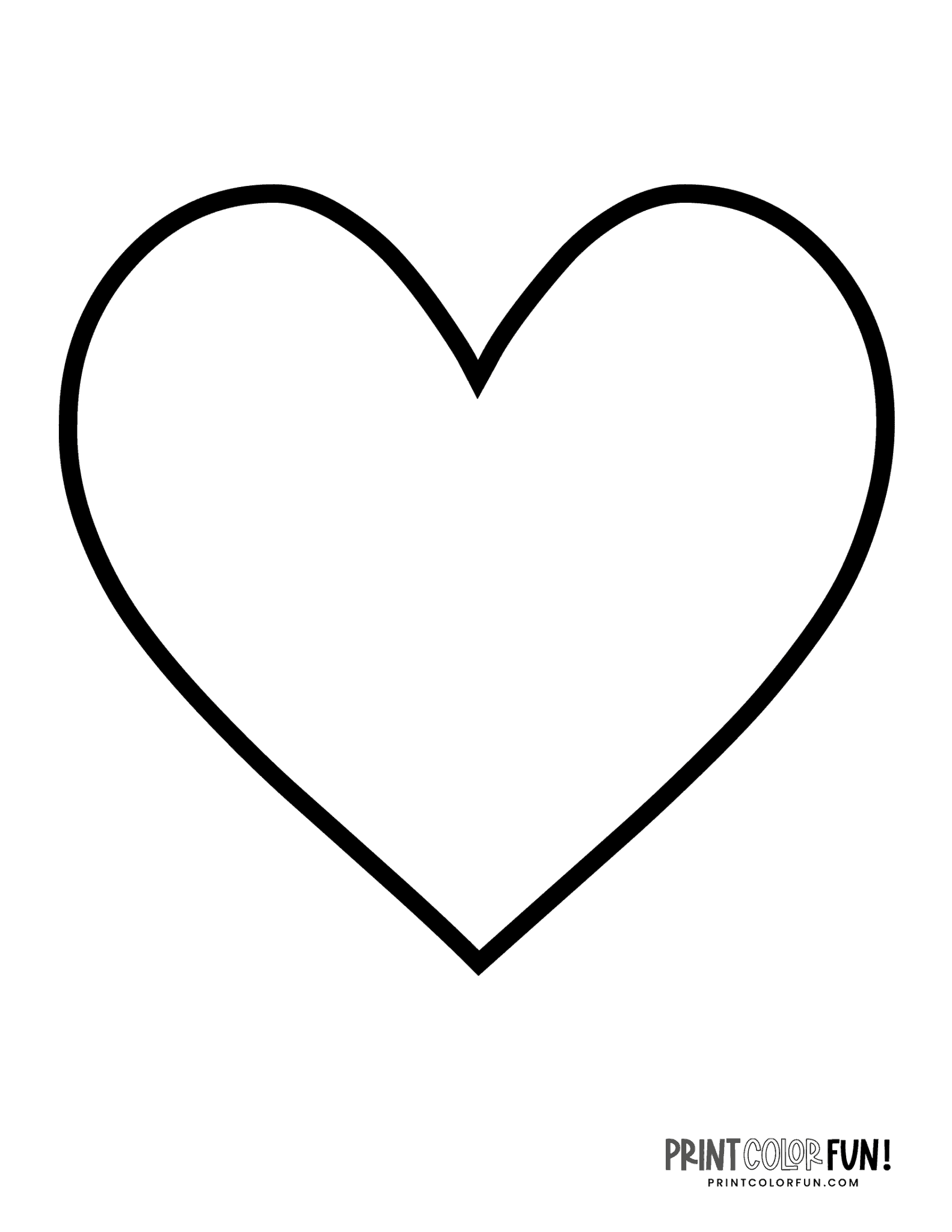 heart shape coloring pages