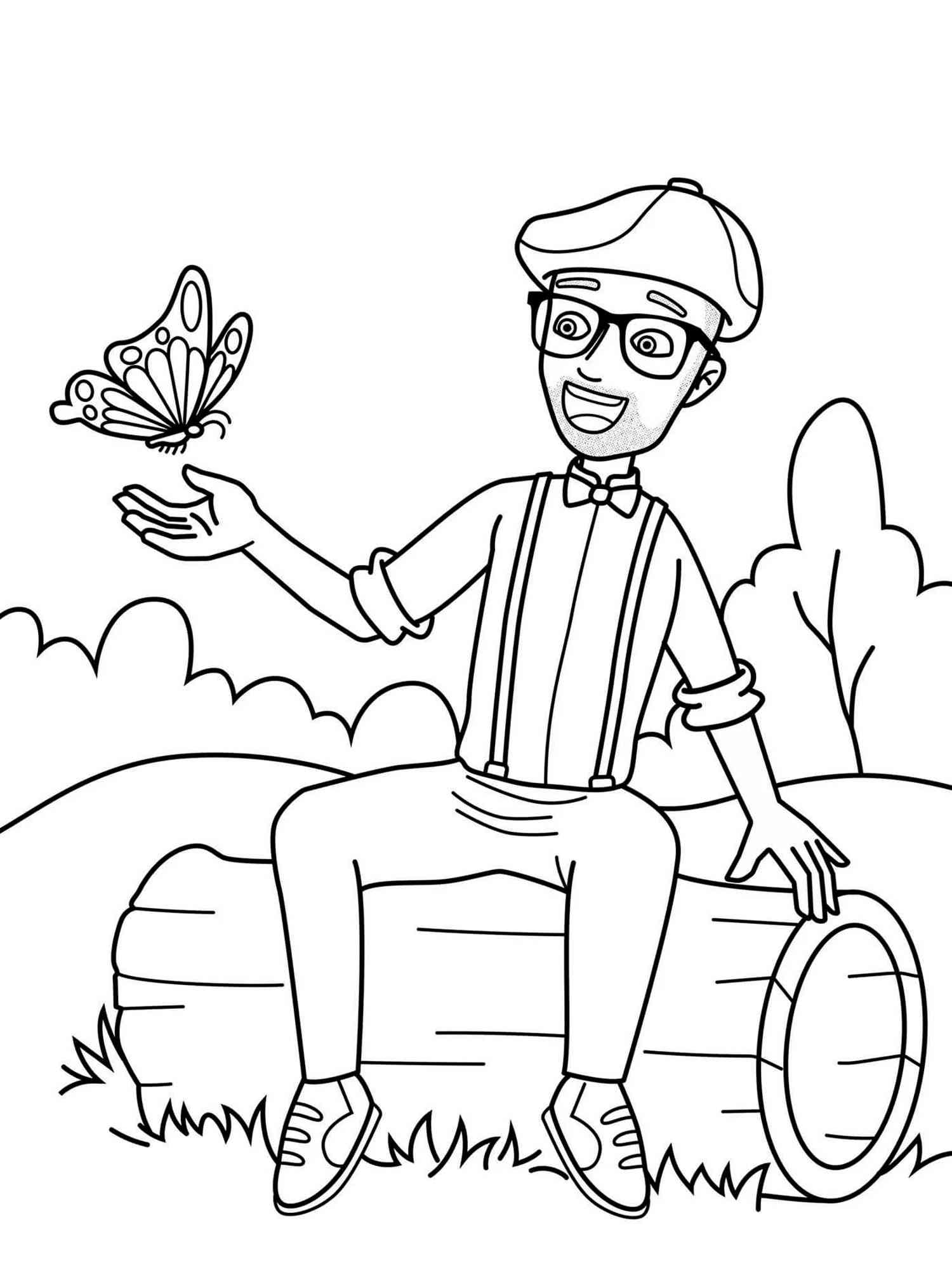 Blippi Coloring Pages Free Printable