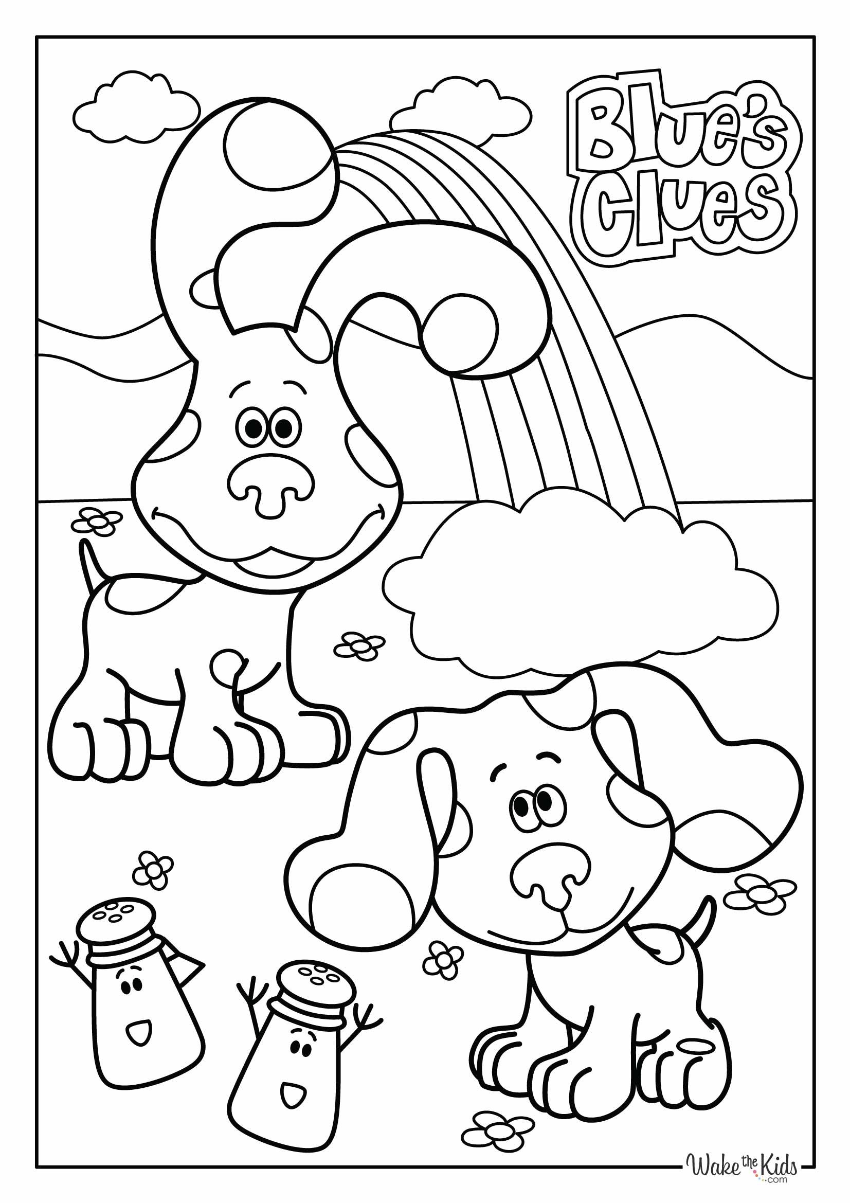 Blue 39 s Clues Coloring Pages Free Printable PDFs WakeTheKids