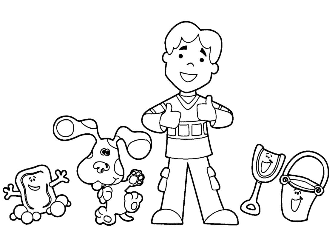Blues Clues Coloring Page Free Coloring Pages For Kids