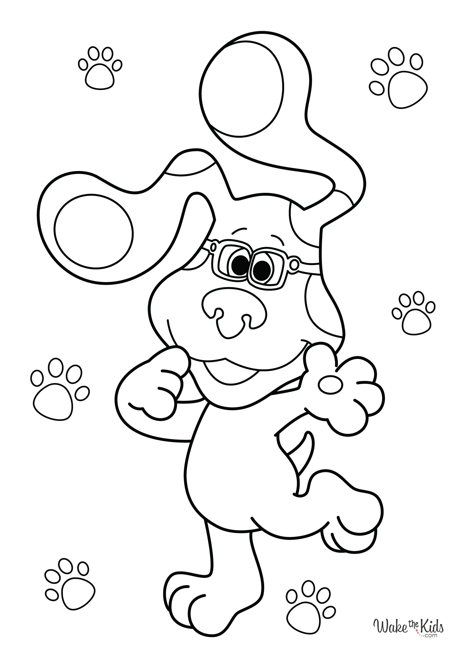 blues clues coloring pages