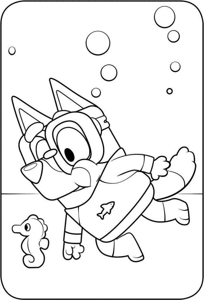 Bluey Coloring Pages Print Or Download For Free WONDER DAY 