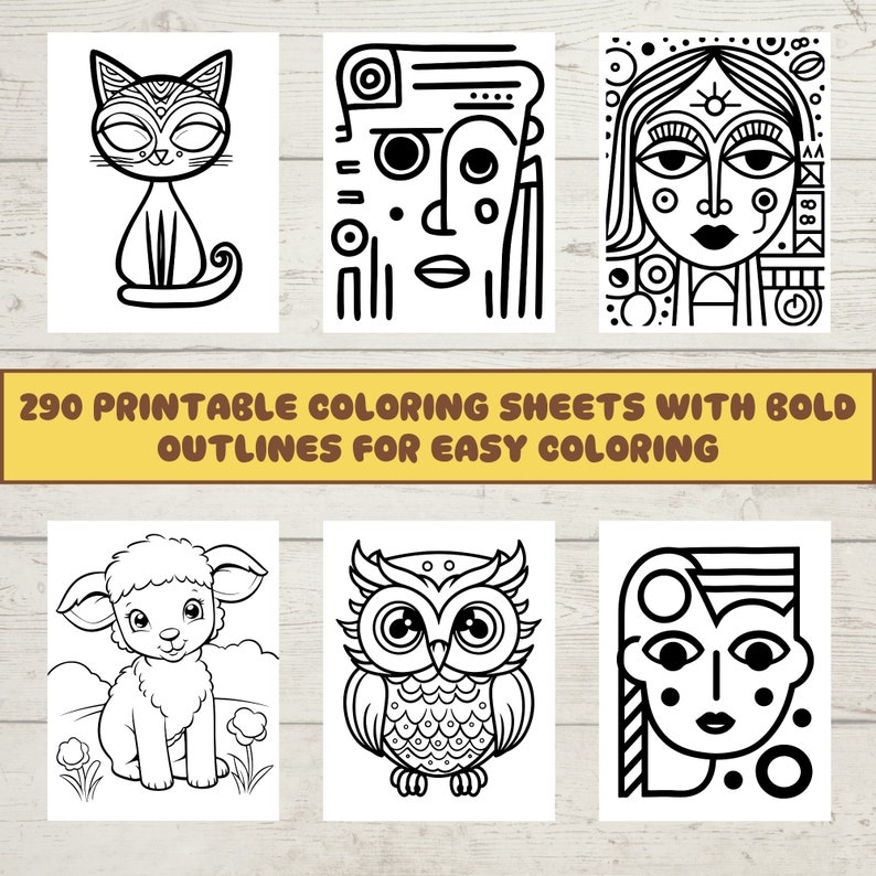 Bold Coloring Pages For Kids Engaging Art Pages For Toddlers And 